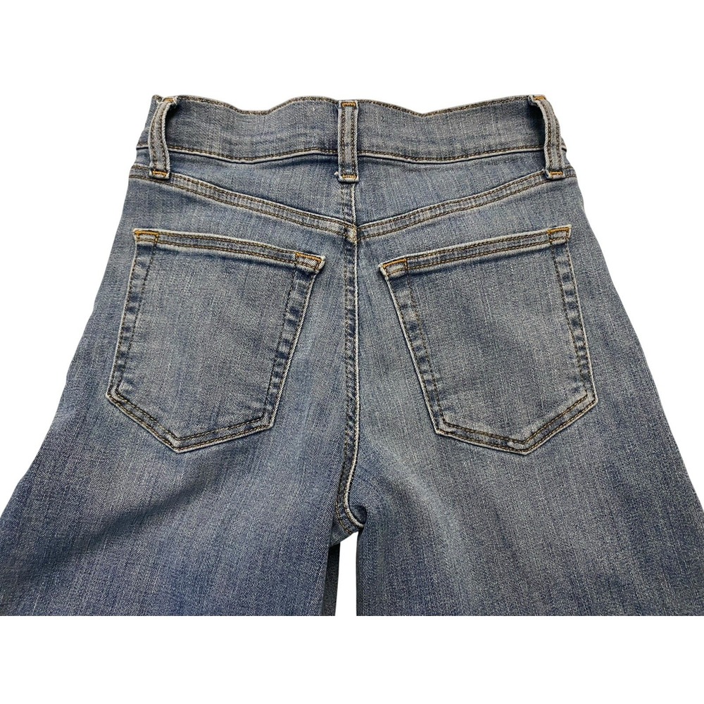 FRAME Luma High Rise Wide Leg Jeans Size 24 Medium Wash Stretch Denim - Picture 7 of 8